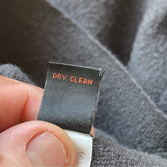 Banana Republic Merino Half Zip Sweater Dark Grey Men size Large - Picture 11 of 11